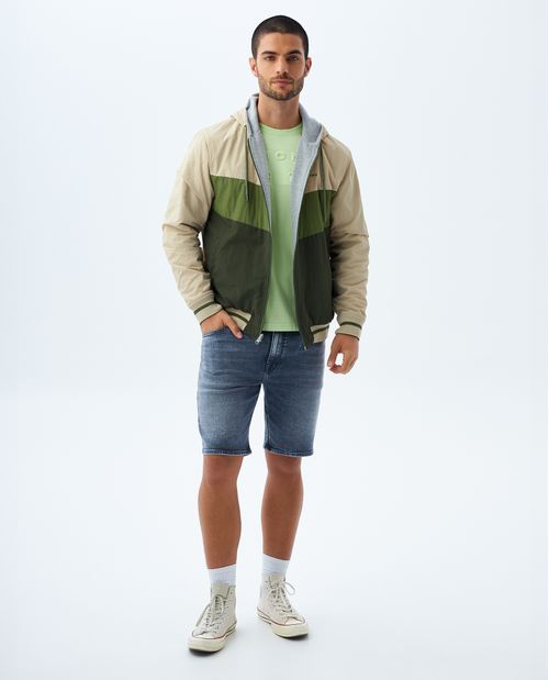 Bermuda gris para hombre