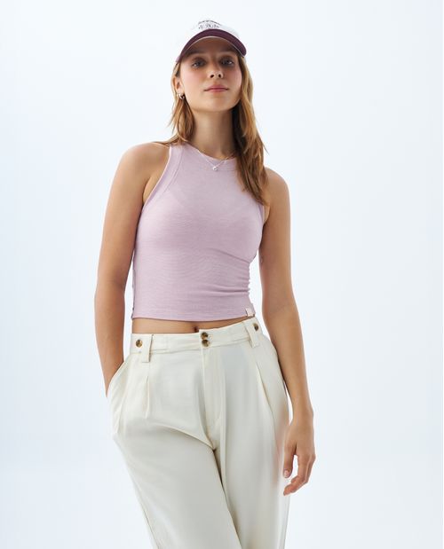 Camiseta manga sisa para mujer
