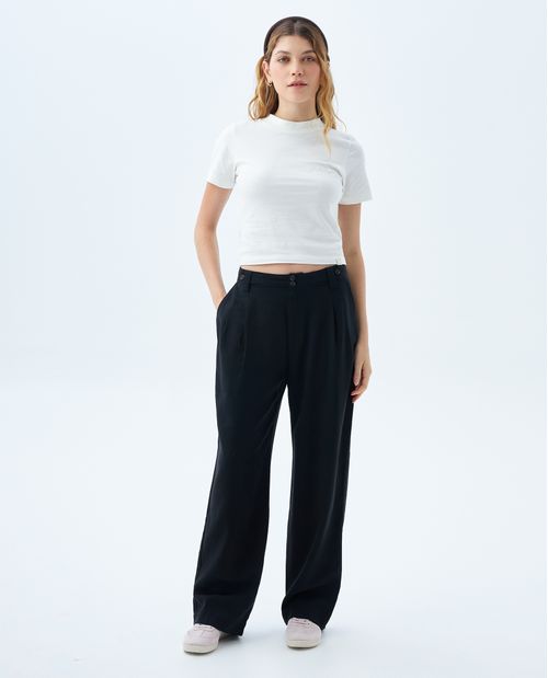 Camiseta con detalle bordado para mujer