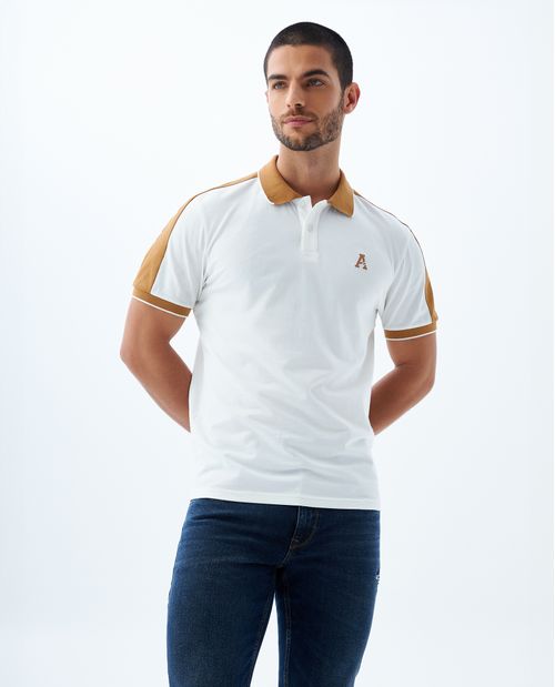 Polo Slim con aplique para hombre