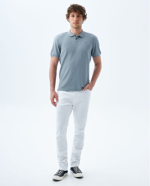 Polo con tela texturizada para hombre
