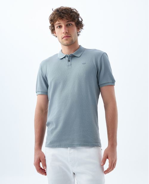 Polo con tela texturizada para hombre