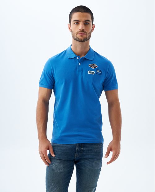 Camiseta tipo polo manga corta para hombre
