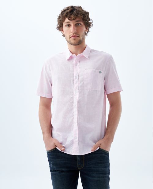 Camisa con diseño a rayas para hombre