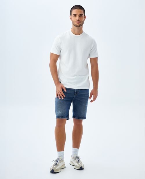Camiseta de tela con textura para hombre