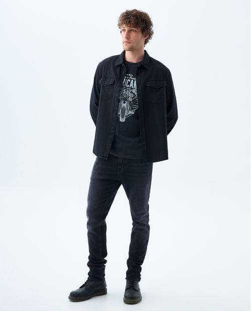 Camiseta efecto vintage para hombre