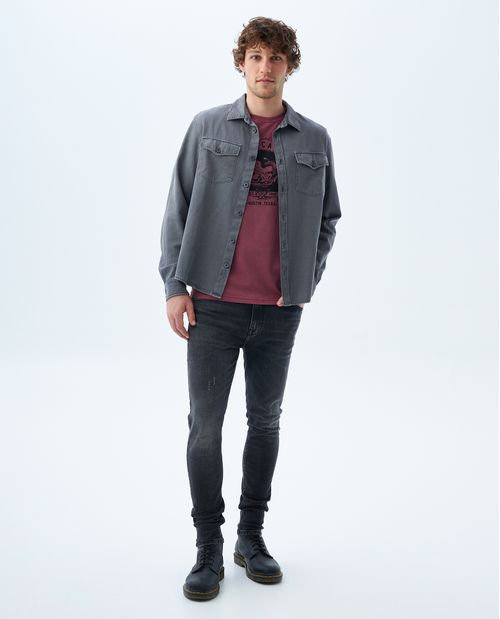 Camiseta efecto vintage para hombre