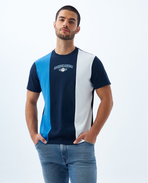 Camiseta con estampado frontal para hombre