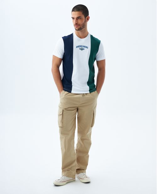 Camiseta con estampado frontal para hombre