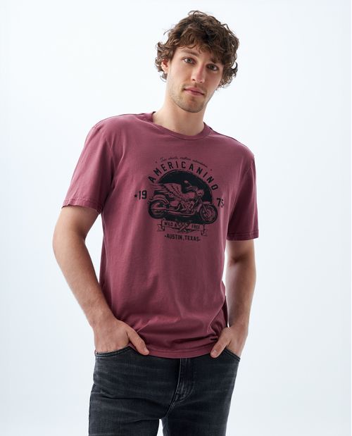 Camiseta efecto vintage para hombre