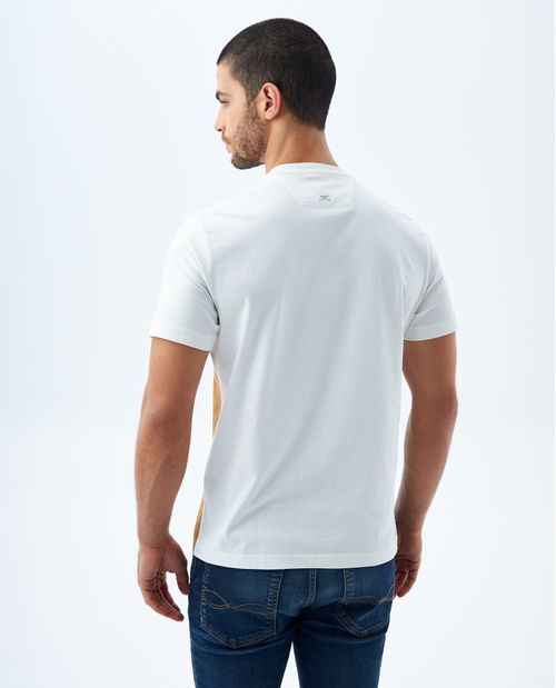 Camiseta con estampado frontal para hombre