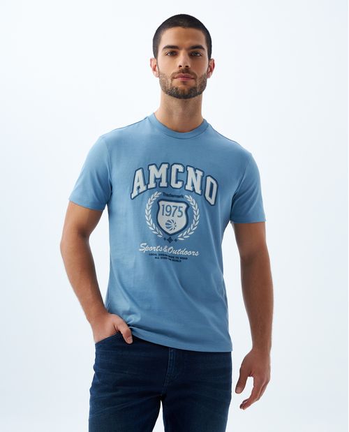 Camiseta slim manga corta para hombre
