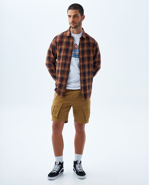 Camiseta slim manga corta para hombre