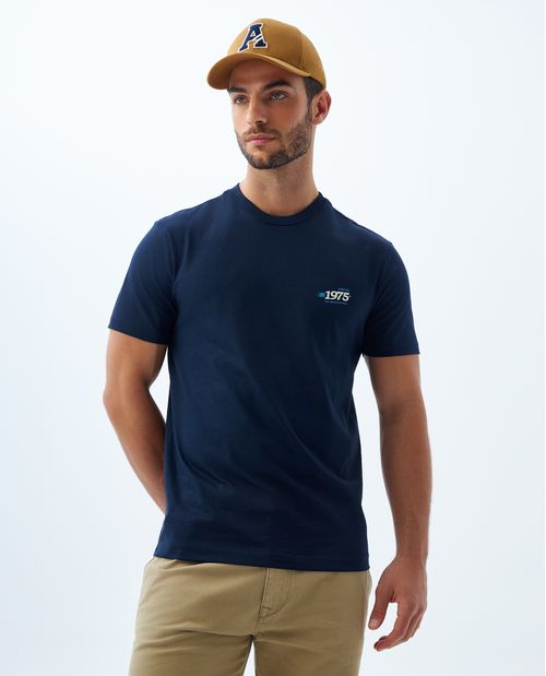 Camiseta slim manga corta para hombre