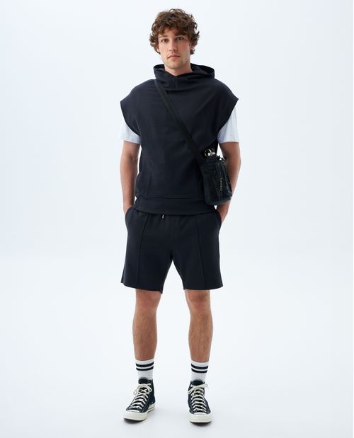 Chaleco deportivo con capucha para hombre