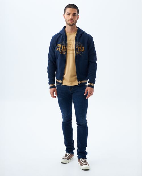 Buzo tipo hoodie con capucha para hombre