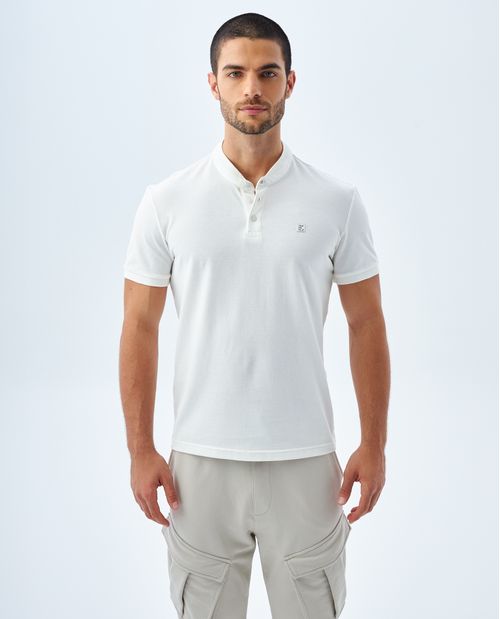 Camiseta tipo polo cuello neru para hombre