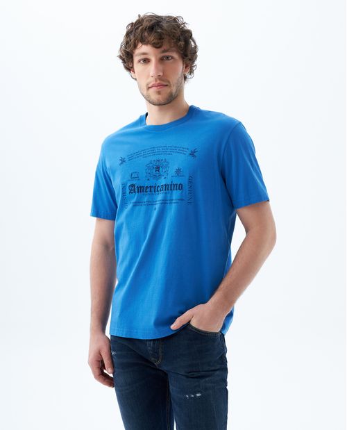 Camiseta cuello redondo en rib para hombre
