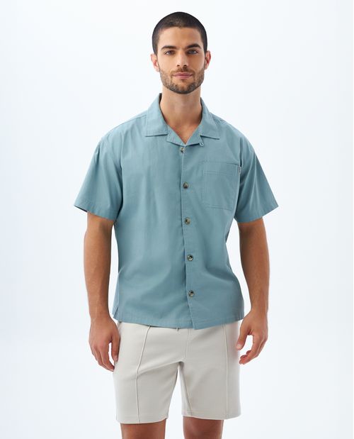 Camisa Box fit manga corta para hombre