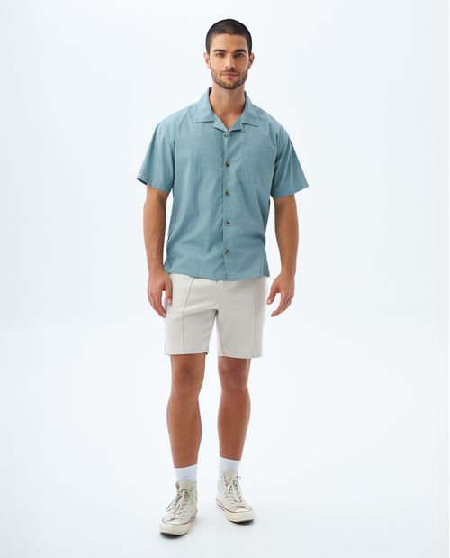 Camisa Box fit manga corta para hombre