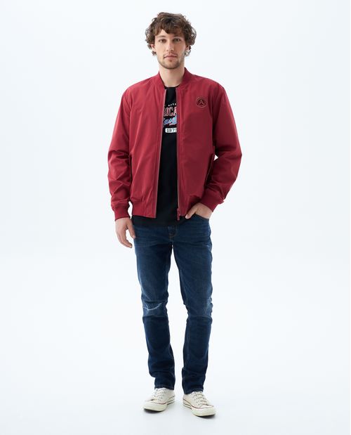 Camiseta manga corta con estampado para hombre