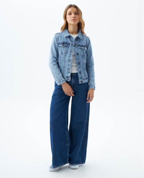 Chaqueta tono medio para mujer