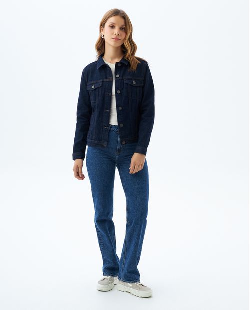 Chaqueta tono oscuro para mujer