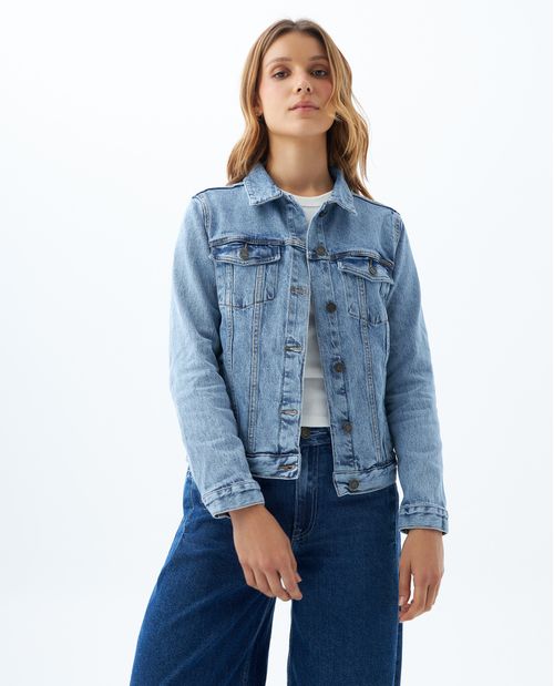 Chaqueta tono medio para mujer