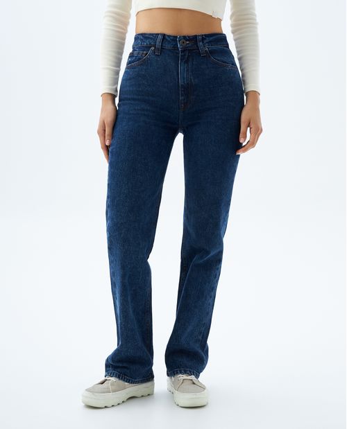 Jean Straight cinco bolsillos para mujer