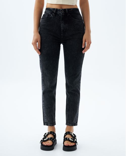 Jean Momfit con desgaste para mujer