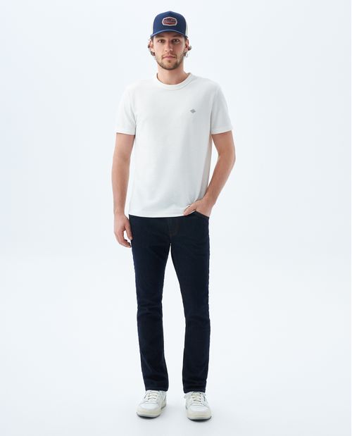 Jean Slim and Straight fit bota recta para hombre