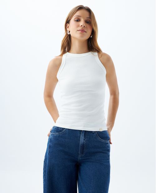 Camiseta manga sisa para mujer