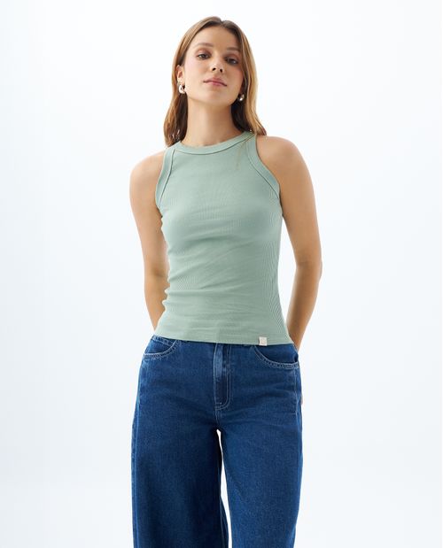 Camiseta manga sisa para mujer