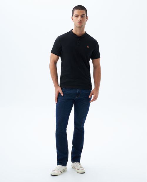 Polo cuello neru para hombre