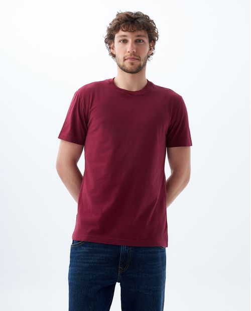 Camiseta clásica con bordado para hombre