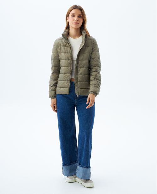 Chaqueta de cuello alto para mujer