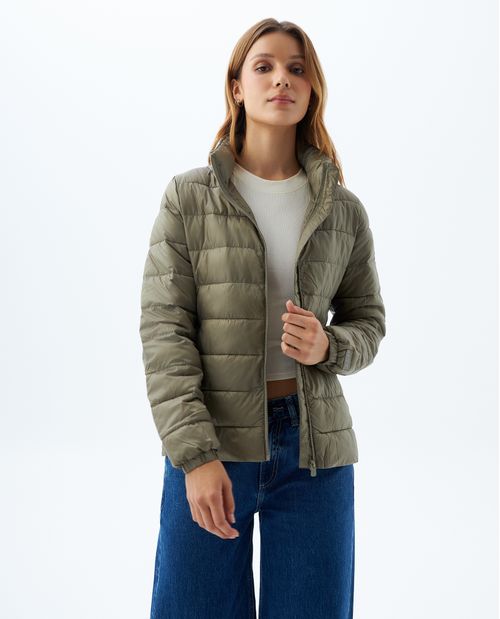 Chaqueta de cuello alto para mujer