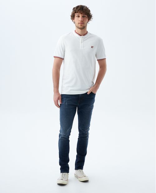 Polo cuello neru para hombre