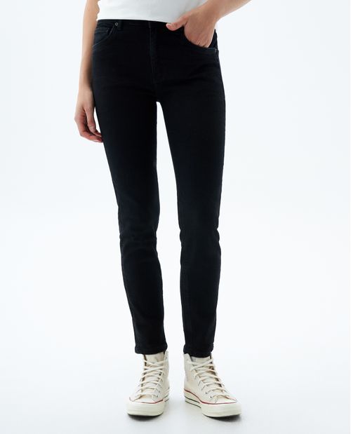 Jean Jegging black denim para mujer