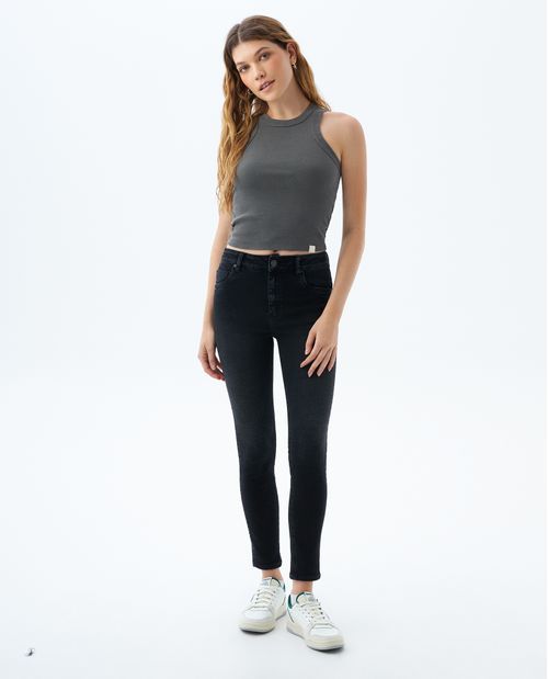 Jean Jegging tono negro para mujer