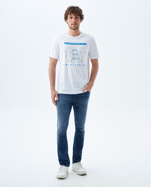 Jean Slim con algodón orgánico para hombre