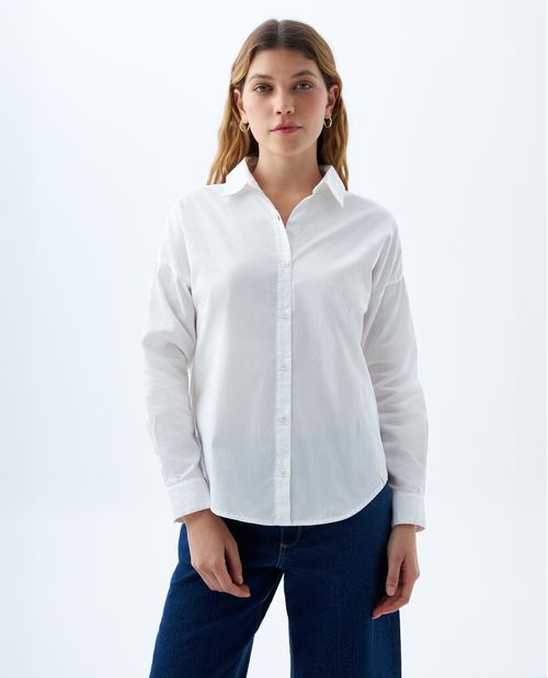 Camisa clásica manga larga para mujer