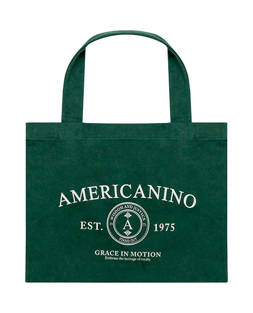 Tote bag verde estampada