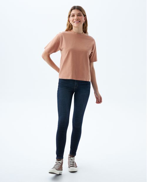 Camiseta manga corta básica para mujer