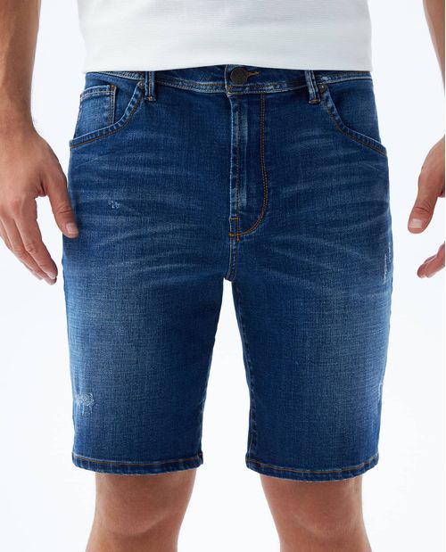 Bermuda tono medio con tallones para hombre
