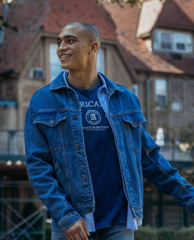 Chaqueta Trucker con capucha para hombre Compra Online