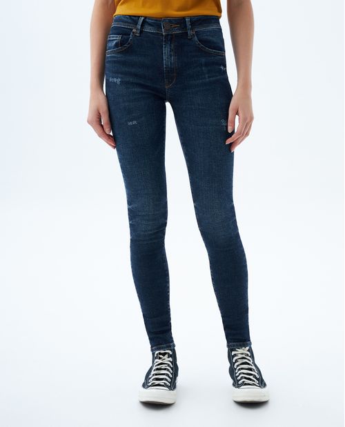 Jean Jegging con raspones localizados para mujer