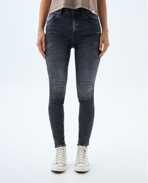 Jean Jegging black denim para mujer