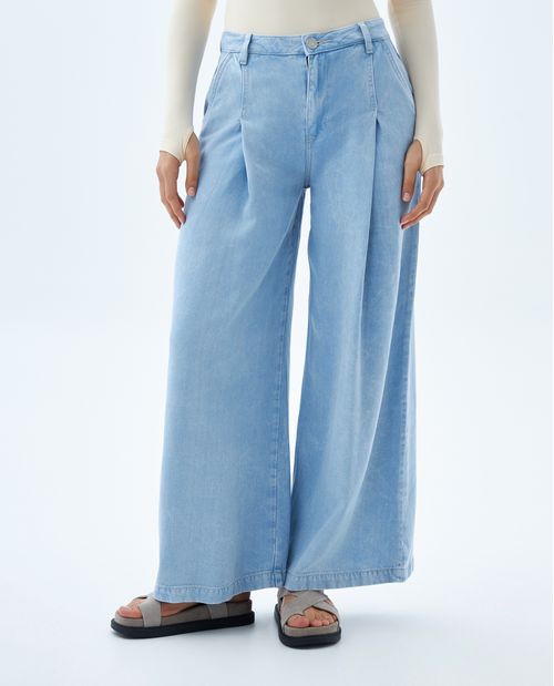 Jean Vintage tono claro para mujer