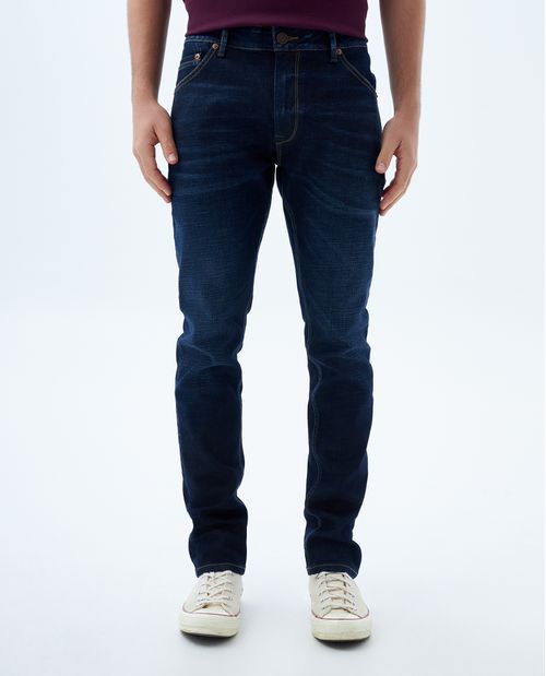 Jean Tapered tono oscuro para hombre